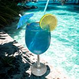 Blue lagoon cocktail